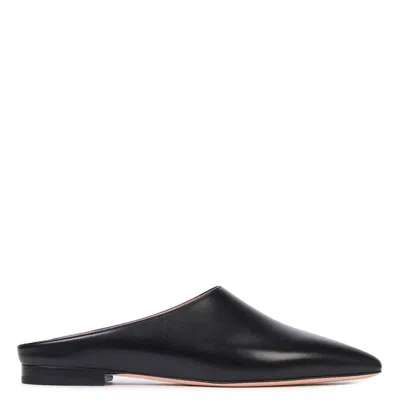 Bally Nara Leather Flat Pumps In Black