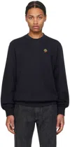 Bally Logo-patch Cotton Sweatshirt In Peacoat 50