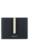 BALLY NAVY BLUE LEATHER WALLET