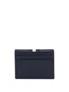 BALLY BALLY NAVY BLUE, WHITE AND BLACK LEATHER WALLET