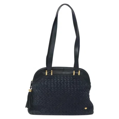 Pre-owned Bally Navy Leather Shoulder Bag () In Blue