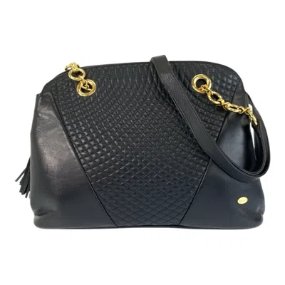 Pre-owned Bally Navy Leather Shoulder Bag ()