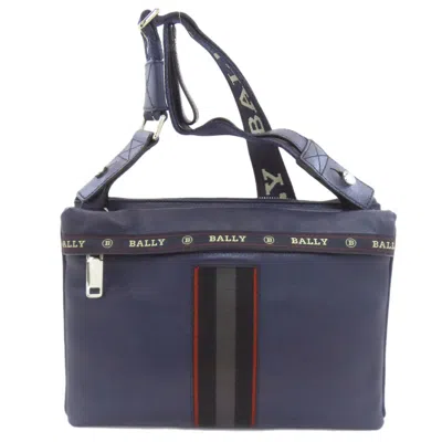 Pre-owned Bally Navy Leather Shoulder Bag () In Blue