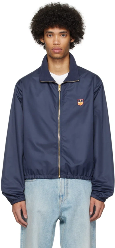 Bally Navy Patch Jacket In Marine 50