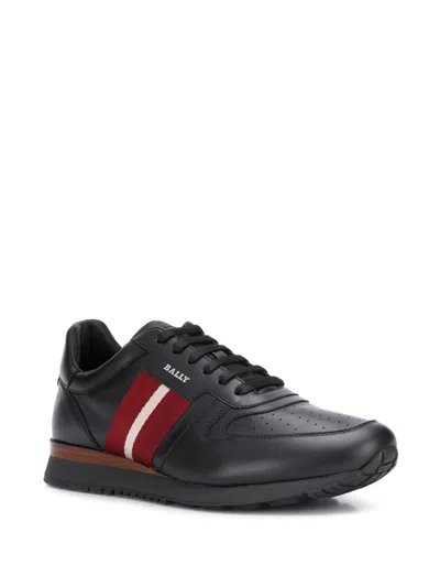 Bally New  Astel 6231537 Men's Black Calf Plain Leather Sneakers