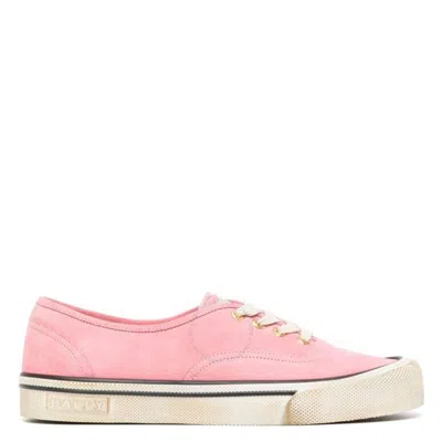 Bally New Samantha Lyder Calf Suede Low-top Sneakers In Pink