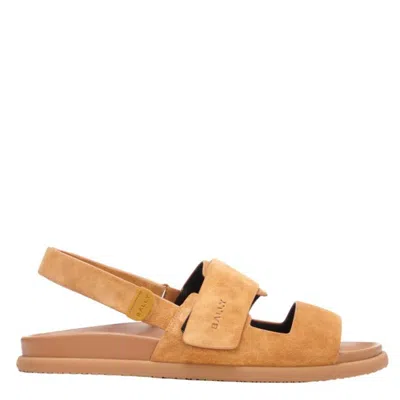Bally Newport Niky Calf Suede Sandals In Multi