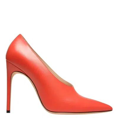 Bally Ninfa 105 Leather Pumps In Orange