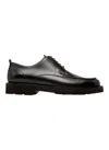 Bally Norber 6239800 Men's Black Calf Leather Derby Shoes In Black