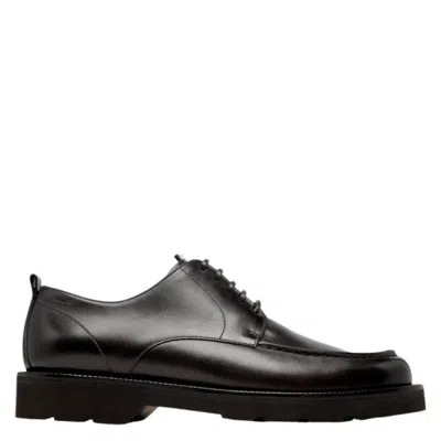 Bally Norber Calf Leather Derby Shoes In Black