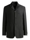 Bally Notch-lapel Single-breasted Blazer In Black