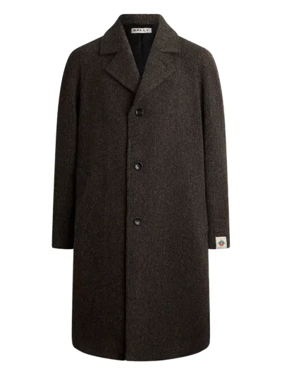 Bally Notched-lapel Coat In Brown