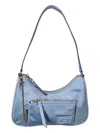 Bally Nour 6301222 Seashell + Gold Chain Shoulder Bag In Blue