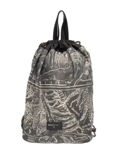 Pre-owned Bally Nylon Backpack In Grey