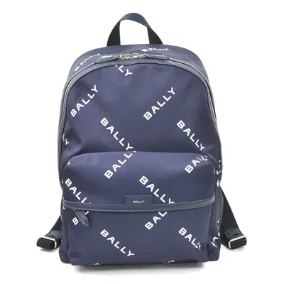 Pre-owned Bally Nylon Backpack () In Blue