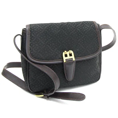 Pre-owned Bally Nylon Canvas Leather Shoulder Bag () In Multi
