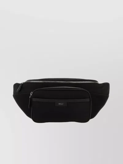 Bally Logo-print Belt Bag In Black Palladio