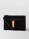 Bally Nylon Code Clutch With Wrist Strap In Black
