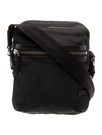 Pre-owned Bally Nylon Shoulder Bag In Black