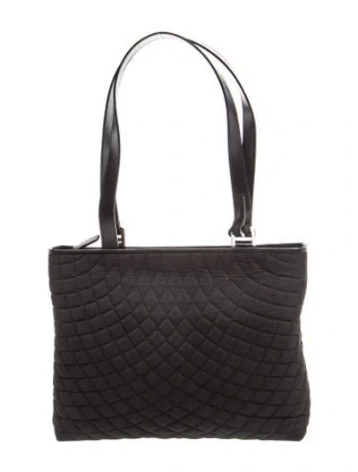 Pre-owned Bally Nylon Shoulder Bag In Black