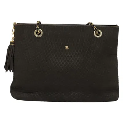 Pre-owned Bally Nylon Shoulder Bag () In Brown