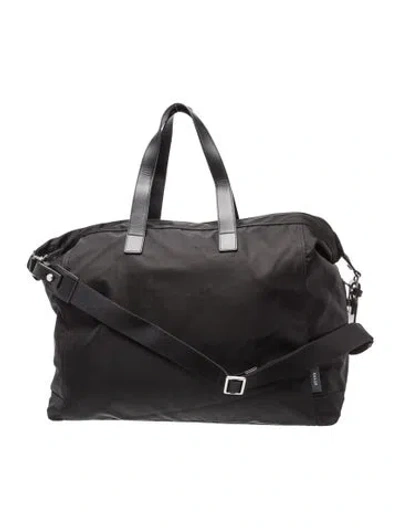 Pre-owned Bally Nylon Top Handle Bag In Black