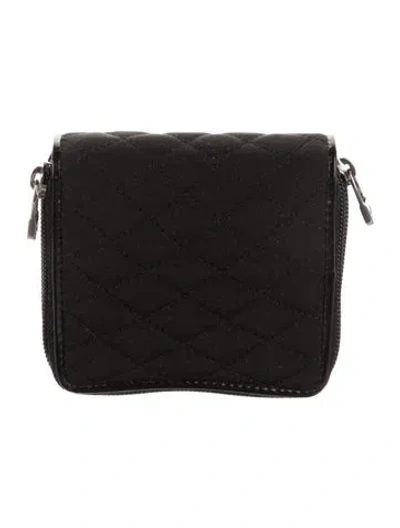Pre-owned Bally Nylon Wallet In Black