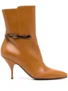 Bally Odeya 85mm Leather Boots In Blue