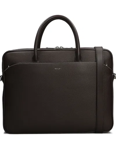 Bally Oeden Briefcase In Brown