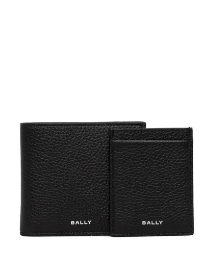 Bally Oeden Leather Wallet In Black