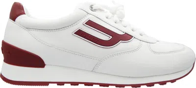 Pre-owned Bally Of Switzerland Leather Men's Sneakers Luxury Sneaker In White