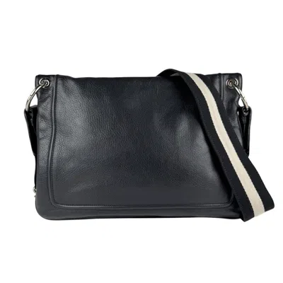 Pre-owned Bally Off- Leather Canvas Shoulder Bag () In Multi