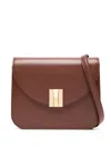 Bally Earth Brown Calf Leather Shoulder Bag In Brown