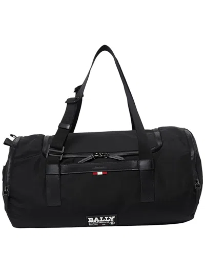 Bally On The Go Duffle 6235480 Black Logo Bag