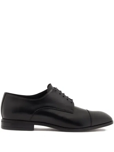 Bally Onizy Leather Derby Shoes In Black