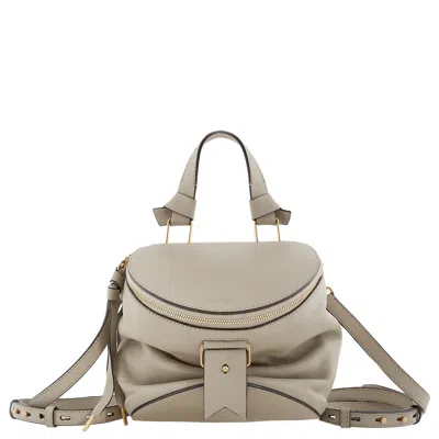 Bally Open Box -  Harryet Small Smooth Calf Leather Structured Bag In Gray