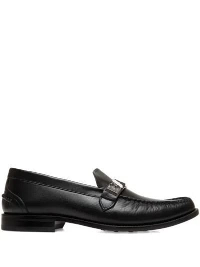 Bally Oregon -logo Leather Loafers In Black