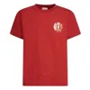 Bally Organic Cotton Logo Print T-shirt In Red