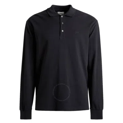 Bally Organic Cotton Pique Polo Shirt In Blue