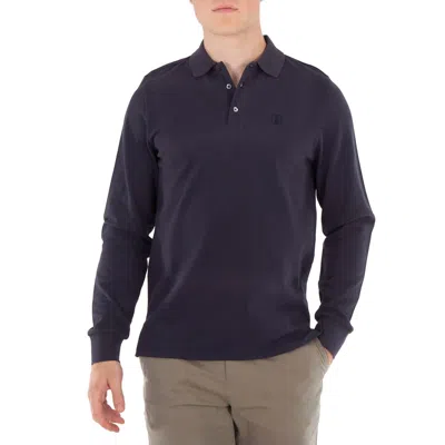 Bally Organic Cotton Pique Polo Shirt In Blue