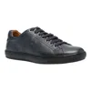 Bally Orivel Men's 6240302 Navy Leather Sneaker In Grey