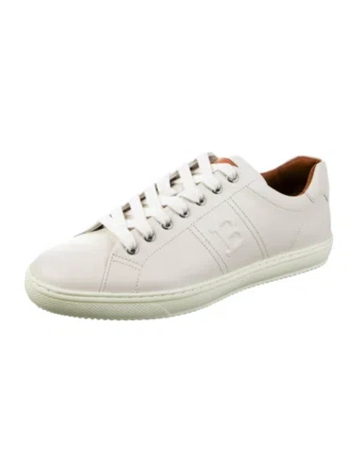 Pre-owned Bally Orivel Men's 6240303 White Leather Sneaker Msrp $570