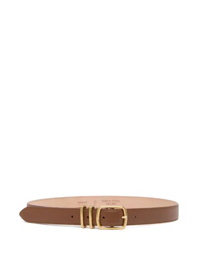 Bally Orson Buckle-fastening Belt In Metallic