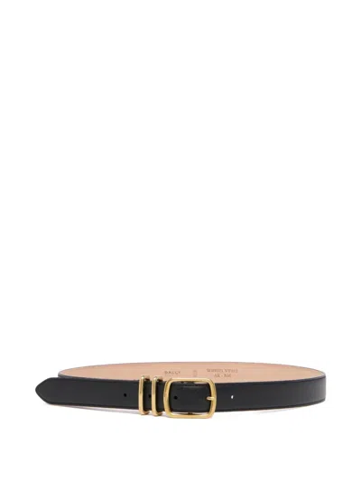 Bally Orson Leather Belt In Neutral