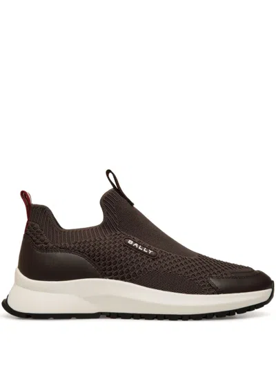 Bally Outline Sneakers In Brown