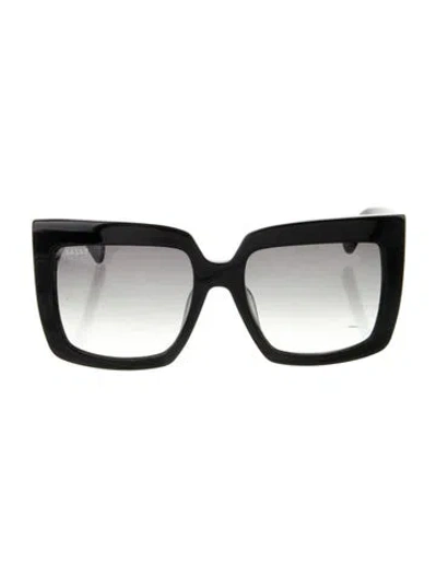 Pre-owned Bally Oversize Gradient Sunglasses In Black