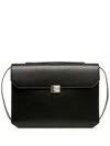 Bally Packed Leather Briefcase In Black