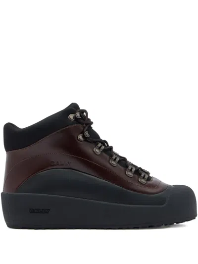 Bally Padded-collar Boots In Brown