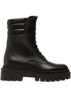 Bally Padded-collar Lace-up Boots