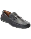 Bally Palsy Leather Loafer In Blue